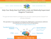 Tablet Screenshot of ibogaineclinic.com
